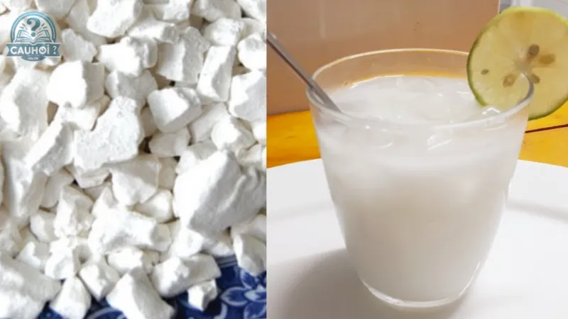 Uống bột sắn dây lạnh Uống bột sắn dây lạnh