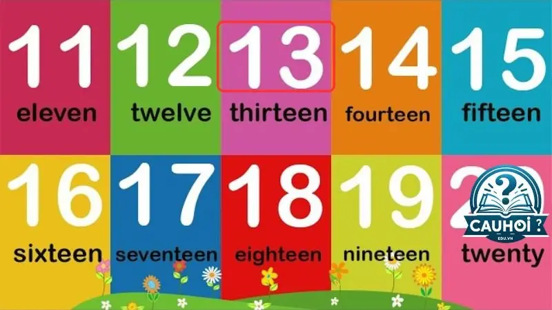 Các ví dụ sử dụng số 13 trong tiếng Anh Các ví dụ sử dụng số 13 trong tiếng Anh