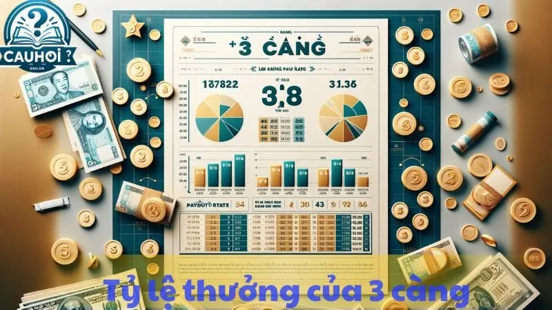 Tỷ lệ thưởng của 3 càng Tỷ lệ thưởng của 3 càng