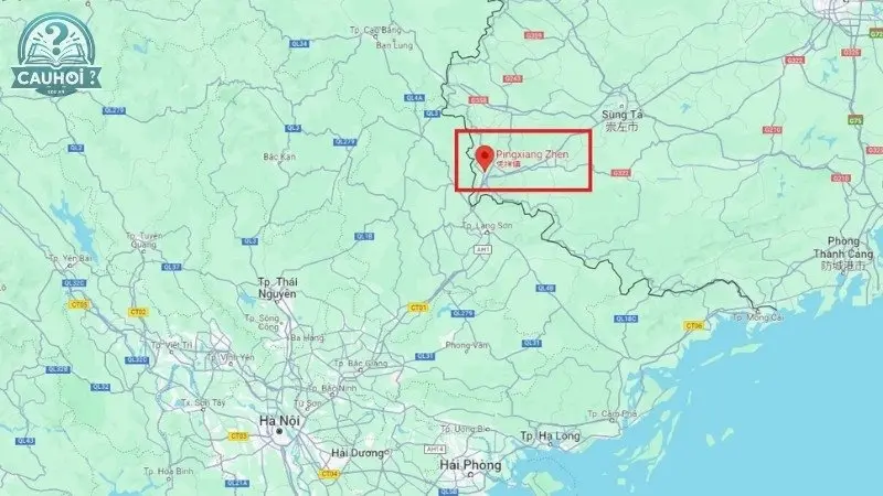 Vị trí của cảng Pingxiang