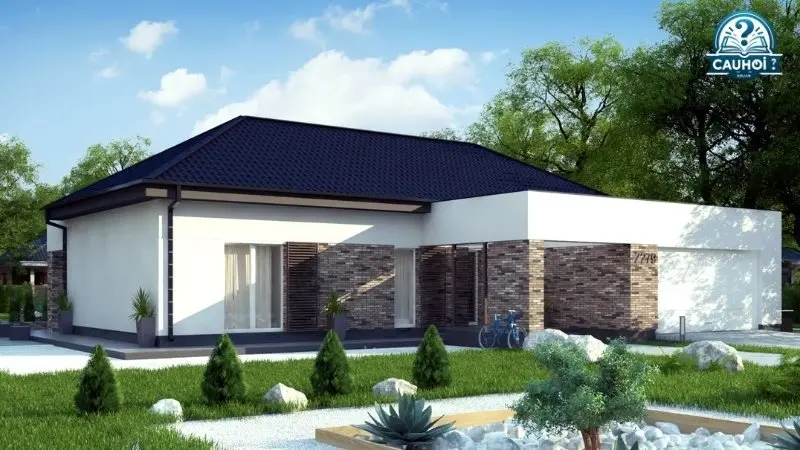 Nhà cấp 4 mái thái giản lược Nhà cấp 4 mái thái giản lược