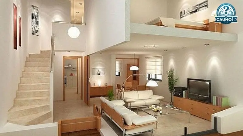 Nhà cấp 4 có gác lửng Nhà cấp 4 có gác lửng