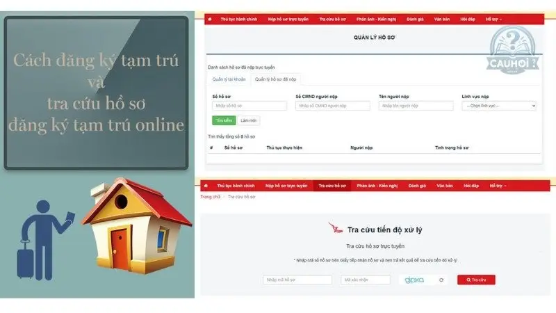 Hồ sơ đăng ký tạm trú online Hồ sơ đăng ký tạm trú online