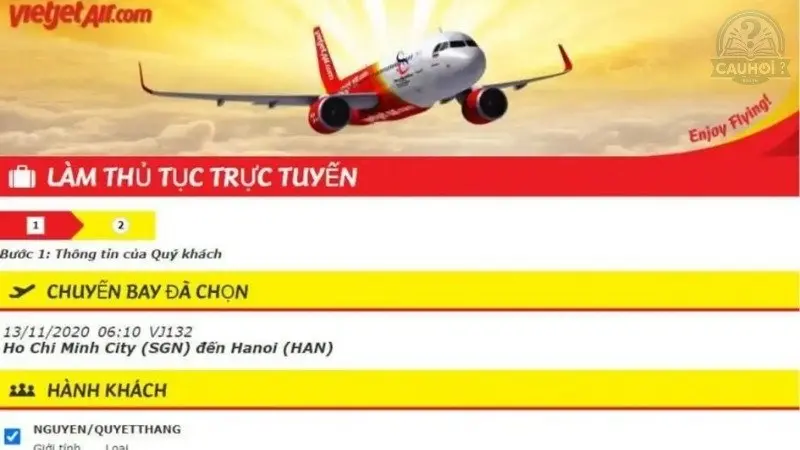 Điều kiện check in online Vietjet Điều kiện check in online Vietjet