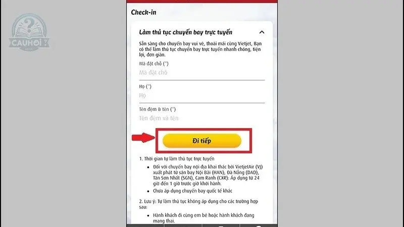 Hướng dẫn check in online Vietjet Hướng dẫn check in online Vietjet