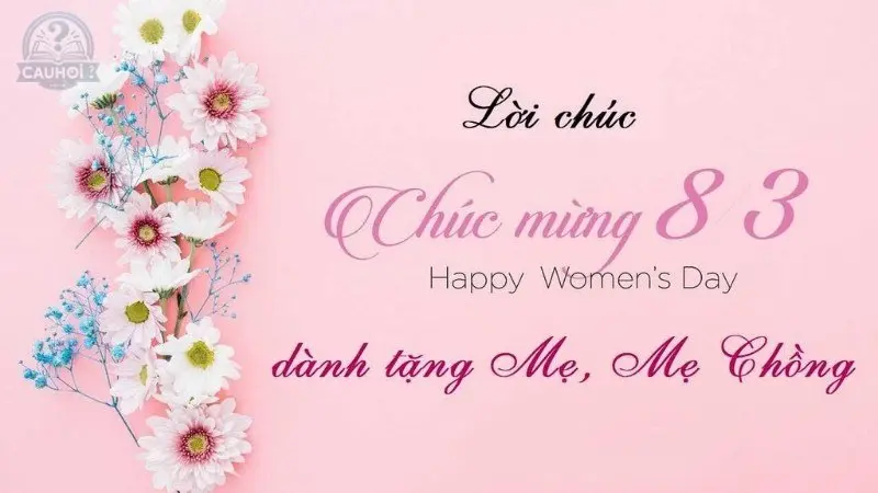 Lời chúc mùng 8/3 cho mẹ