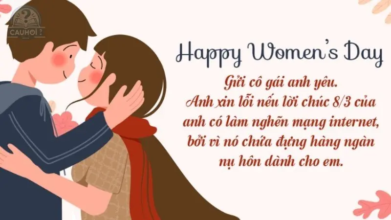 Lời chúc mừng 8 3 cho người yêu