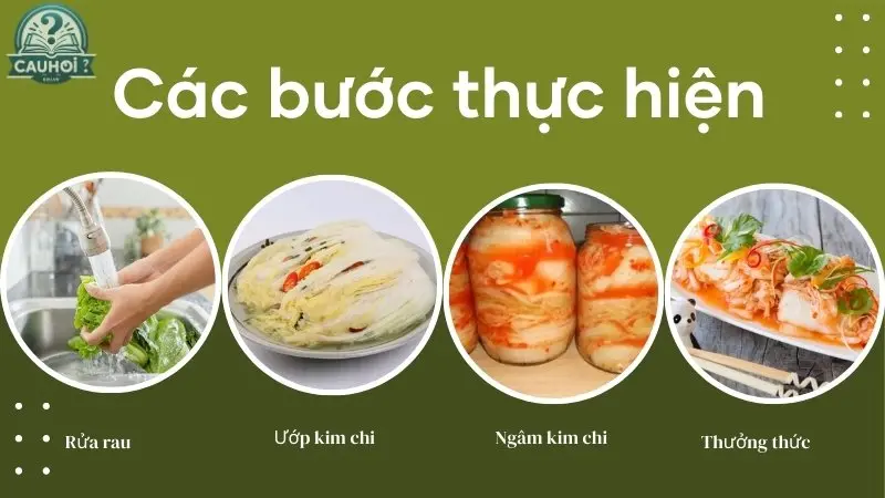 Các bước để làm kim chi Hàn Quốc Các bước để làm kim chi Hàn Quốc