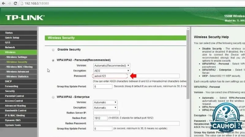 Đổi mật khẩu wifi Đổi mật khẩu wifi