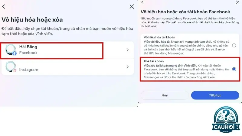Cách xóa tài khoản vĩnh viễn Bước 4 Cách xóa tài khoản vĩnh viễn Bước 4