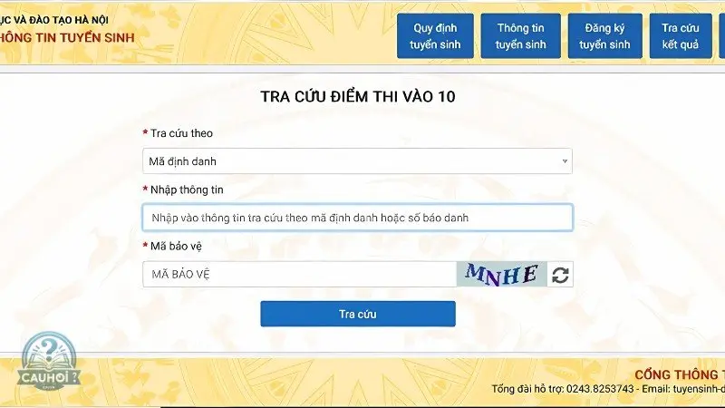 Các cách thức tra cứu điểm thi Các cách thức tra cứu điểm thi