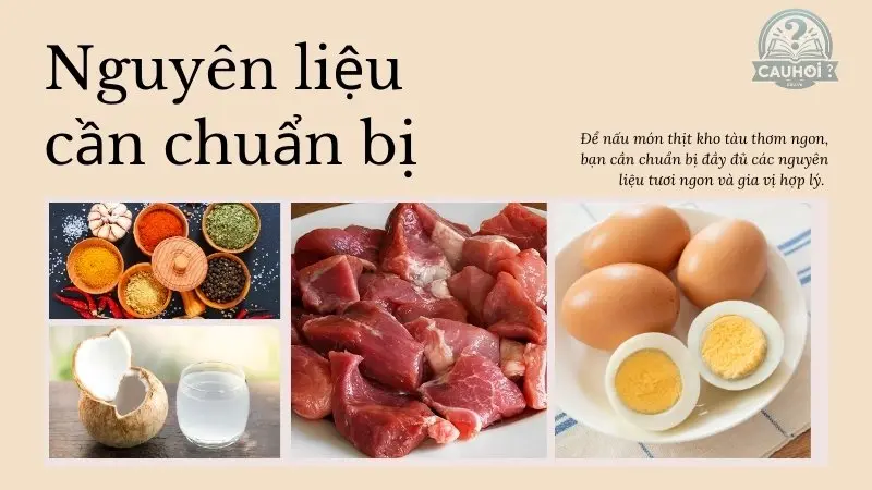 Nguyên liệu cần chuẩn bị Nguyên liệu cần chuẩn bị