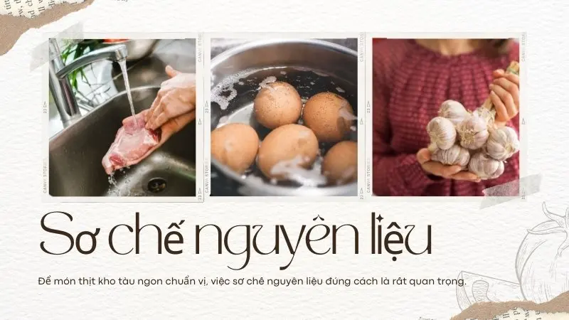 Sơ chế nguyên liệu Sơ chế nguyên liệu