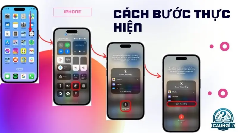 Quay màn hình iPhone Quay màn hình iPhone
