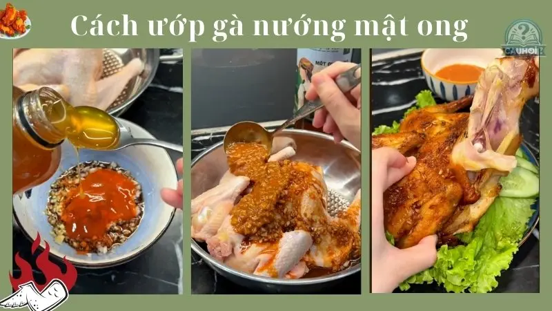 Cách ướp gà nướng mật ong Cách ướp gà nướng mật ong