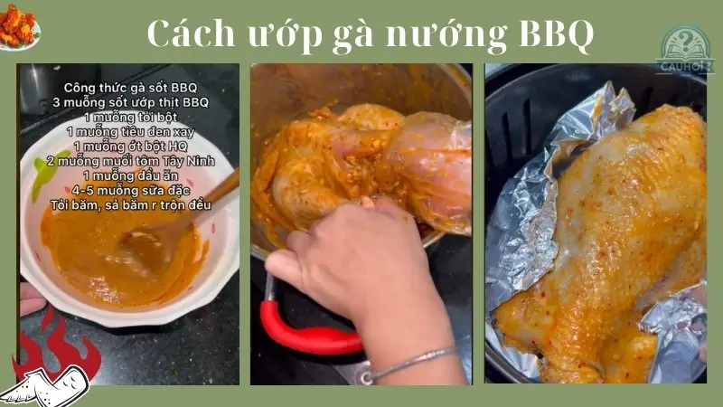 Cách ướp gà nướng BBQ Cách ướp gà nướng BBQ