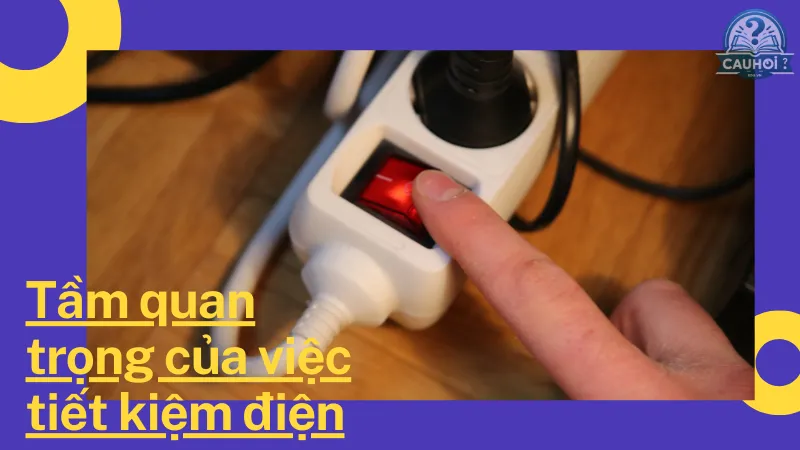 Tầm quan trọng của việc tiết kiệm điện Tầm quan trọng của việc tiết kiệm điện