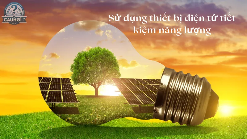 Sử dụng thiết bị điện tử tiết kiệm năng lượng Sử dụng thiết bị điện tử tiết kiệm năng lượng
