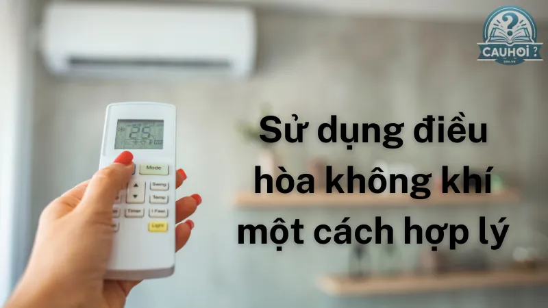 Sử dụng điều hòa không khí một cách hợp lý Sử dụng điều hòa không khí một cách hợp lý
