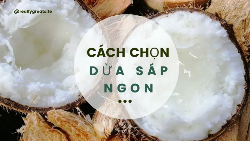 Cách chọn dừa sáp ngon Cách chọn dừa sáp ngon