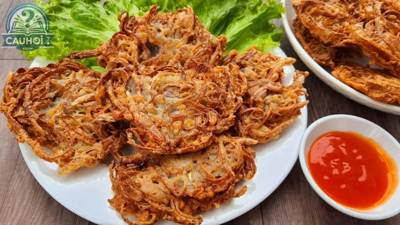 Bắp chuối chiên giòn Bắp chuối chiên giòn