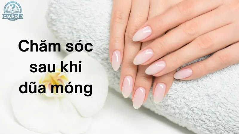 Chăm sóc sau khi dũa móng Chăm sóc sau khi dũa móng