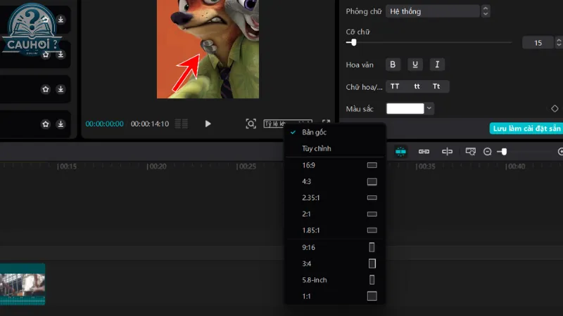 Lỗi video bị cắt xén không đúng tỷ lệ khi xuất Lỗi video bị cắt xén không đúng tỷ lệ khi xuất