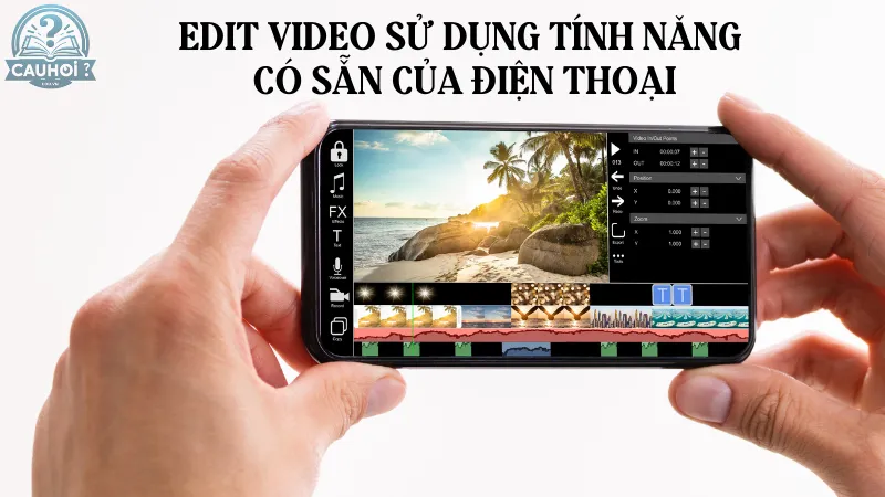 Edit video sử dụng tính năng có sẵn của điện thoại Edit video sử dụng tính năng có sẵn của điện thoại