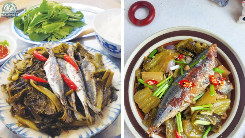 Cá Nục Kho Dưa Chua Cá Nục Kho Dưa Chua