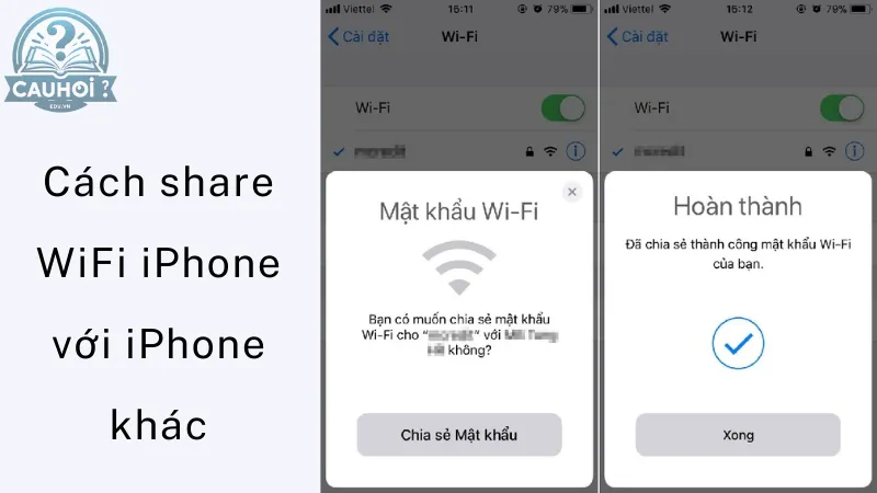 Cách share WiFi iPhone với iPhone khác Cách share WiFi iPhone với iPhone khác