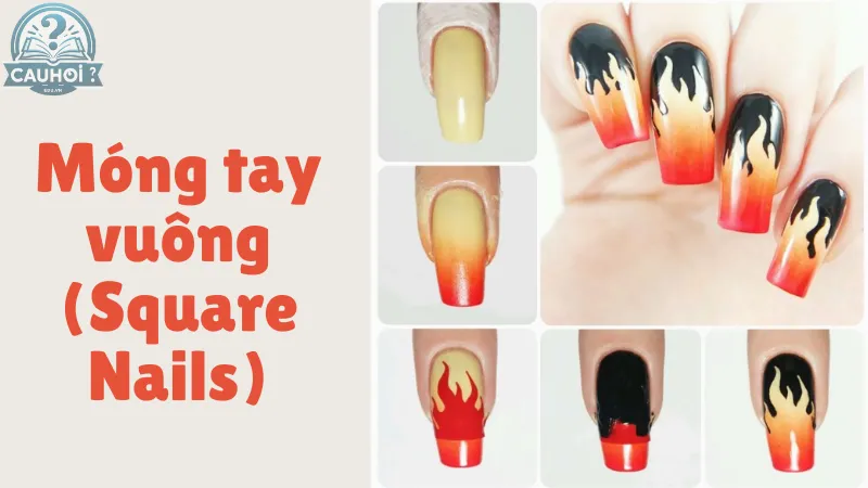 Móng tay vuông Móng tay vuông
