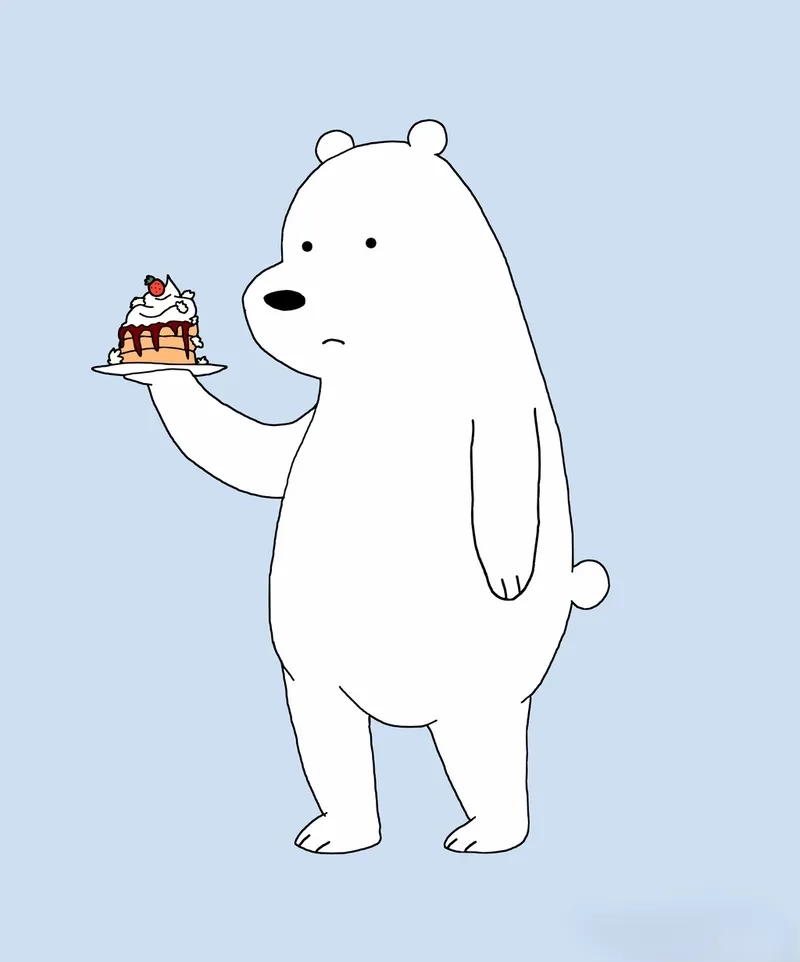Dễ thương quá mức với ảnh chú gấu trắng cute cực xinh