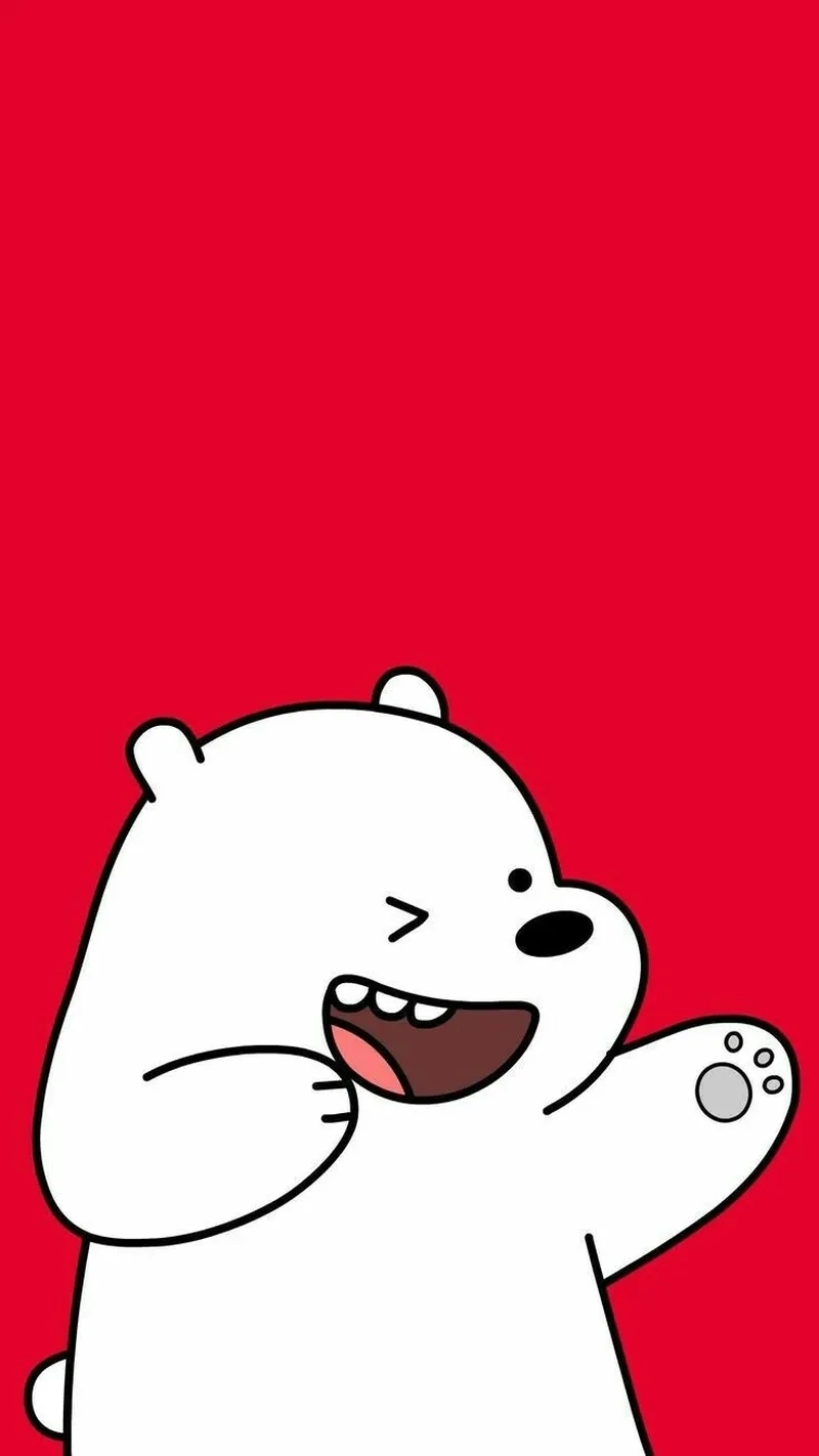 Ngắm hình nền gấu trắng cute siêu dễ thương cho điện thoại