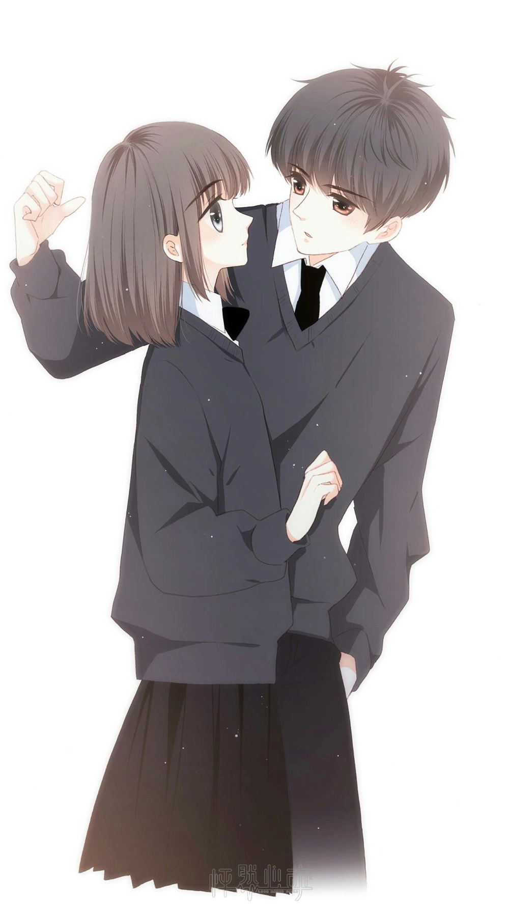 Hình anime 2 người đầy cảm xúc, tạo khoảnh khắc đáng nhớ