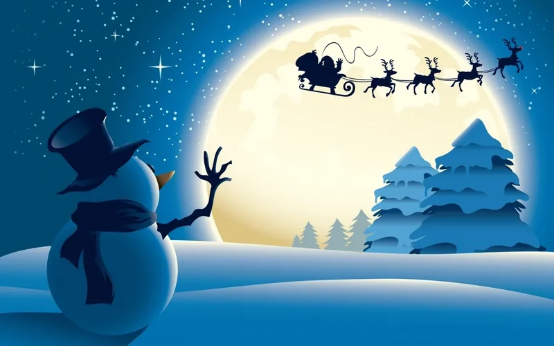 Ngắm nhìn hình nền ông già noel cute siêu đáng yêu