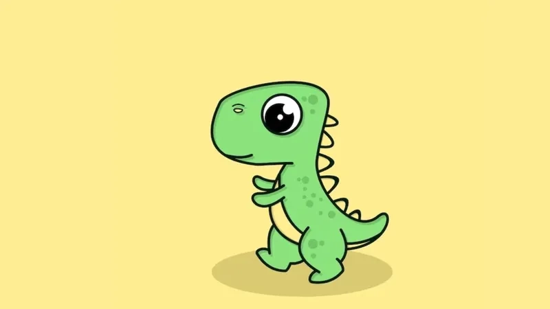 Avatar khủng long xanh cute tươi mát, mang đến sự thoải mái