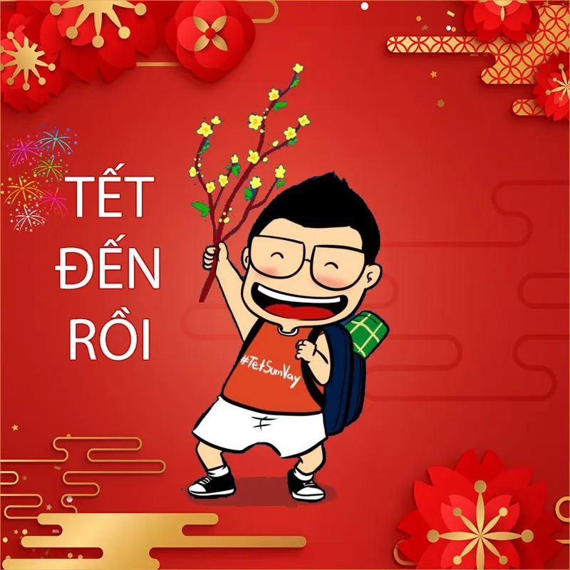 Bùng nổ cá tính với avatar tết ngầu chất lừ ngày xuân