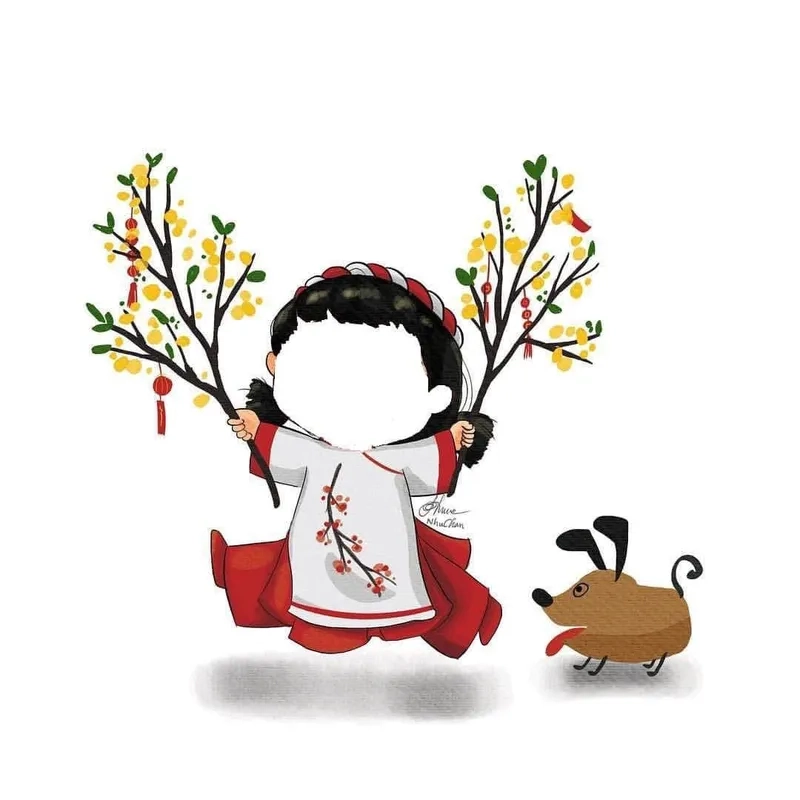 Thể hiện cá tính với ảnh avatar tết nam đón xuân rạng rỡ
