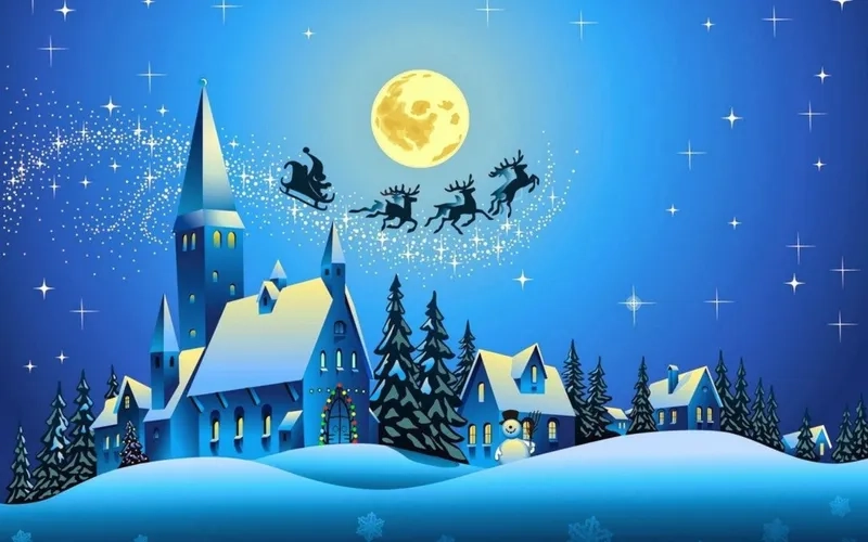 Thêm sắc màu rực rỡ với hình nền noel dễ thương