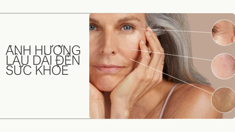 Da khô lão hóa nhanh do cơ thể không được cung cấp đủ nước